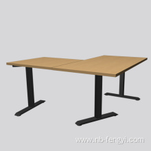 Ergonomic corner table stand with vertical lifting frame